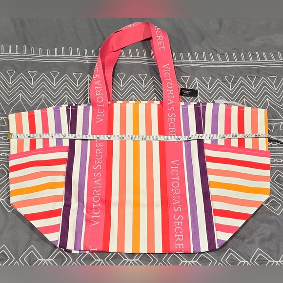 Victoria's Secret Multicolored Striped Beach Tote - Picture 3 of 6